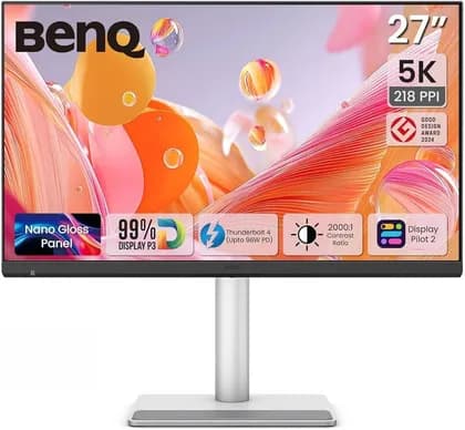 BenQ MA270S Monitor, 27" IPS LED Display, 5K UHD Resolution, 70Hz Refresh Rate, 5ms (GtG) Response Time, Eye Comfort 3.0, Flicker-Free, Low Blue Light | MA270S