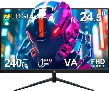 Z-EDGE UG25I Gaming Monitor, 25" VA Display, FHD Resolution, 240Hz Refresh Rate, 1ms (MPRT) Response Time, AdaptiveSync Technology, Black | UG25I