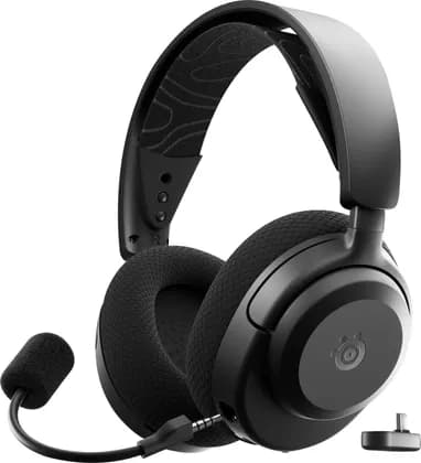 SteelSeries Arctis Nova 3X Wireless Headphones, 40mm Neodymium Drivers, ClearCast Gen 2.X Detachable Boom, Bidirectional Noise Cancelling Polar Patten, For PC, XBOX, Black | 61689