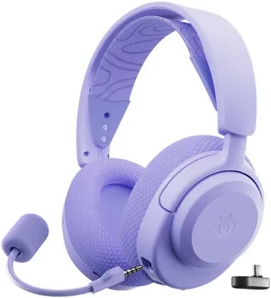 SteelSeries Arctis Nova 3X Wireless Headphones, 40mm Neodymium Drivers, ClearCast Gen 2.X Detachable Boom, Bidirectional Noise Cancelling Polar Patten, For PC, XBOX, Lavender | 61693