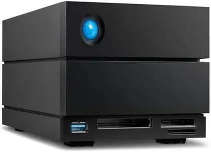 LaCie 2big Dock 40TB USB-C External Hard Drive, Transfer Speeds up to 550 MB/s, 7200 RPM, For Mac and PC Desktop, Rescue Services, 2 x SATA 3.5" Drive Bays | STLG40000400