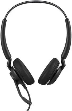 Jabra Engage 40 MS Wired Stereo Headset, 20mm Speaker Size, 2x MEMS Microphones, Noise-Isolating Fit, Jabra SafeTone 2.0, PeakStop 105, USB-A / C Connectivity, Black | 4099-413-269
