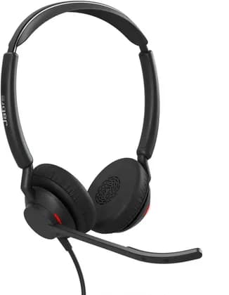 Jabra Engage 50 II MS Stereo Wired Headset, 20mm Speaker Size, Noise-Isolating Fit, 2x MEMS Microphone Type, In-Cord Volume Control, USB-C / A Connectivity, Black | 5099-299-2169