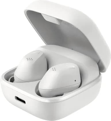 Sennheiser ACCENTUM True Wireless Headphones, 7mm TrueResponse Dynamic, Bluetooth 5.3 Connectivity, Hybrid Adaptive ANC, 2 Beamforming Mics Per Earbud, White | 700263