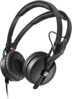 Sennheiser HD 25 Professional DJ Headphones, Dynamic Transducer Type, 70 Ohms Impedance, 3.5 / 6.3 mm Stereo Jack Plug, Wired Connection, Black | 506909
