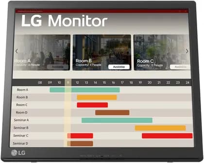 LG Touch Monitor, 17" TN Display, 1280 x 1024 Resolution, 75Hz Refresh Rate, 5ms Response Time, Anti-Glare Treatment, 16.7m Color Support, Built-In Power Type, Black | 17BR30T