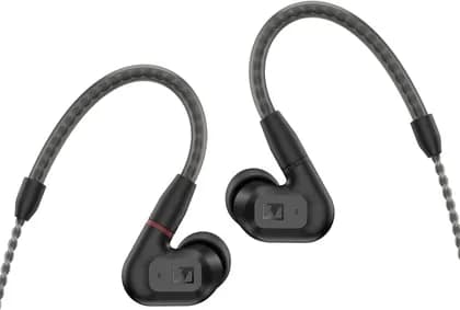 Sennheiser IE 200 Wired Earphones, 7mm Dynamic TrueResponse Transducer Size, Diffuse-Field Equalization, Adjustable Ear Hooks, 1.2m 3.5mm Cable Length, Black | 700249