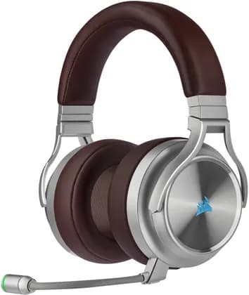 Corsair VIRTUOSO RGB Wireless SE Gaming Headset, 50mm Drivers, 7.1 Surround, Omnidirectional Mic, Up to 20H Playback, Hyper-fast Slipstream, Ultra-low Latency Audio, USB-A, Espresso | CA-9011181-EU