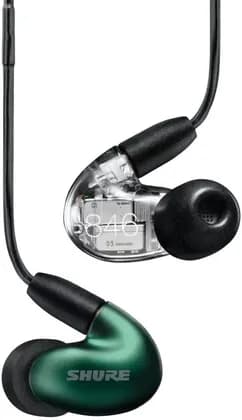 Shure SE846 Gen 2 Quad-Driver Sound-Isolating In-Ear Monitors New Extended Filter, True Subwoofer Bass, Customizable Sound Signatures, Detachable MMCX Cable, Up to 37dB NC, Jade | SE846G2JD+UNI-EFS