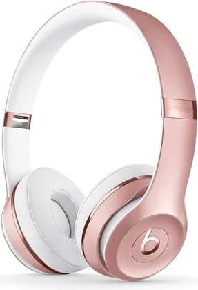Beats Solo3 Wireless On-Ear Headphones, Bluetooth Wireless Pairing, Apple W1 Chip, On-Board Music, Call & Siri Control, 40H Battery Life, Clear, Balanced Sound & Noise Isolation, Rose Gold | MNET2LL/A