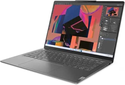 Lenovo Yoga Slim 6 14IRH8 Laptop, 14" WUXGA OLED Display, Intel Core i5-13500H, 16GB RAM, 512GB SSD, Intel Iris Xe Graphics, English-Arabic Keyboard, Windows 11 home, Storm Grey | 83E0002GAX