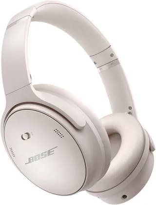 Bose QuietComfort 45 ANC Wireless Headphones, Quad Mic System, BT 5.1, Up to 24 Hrs Battery Life, Multi-Point for Pairing to 2 Devices, Volume-Optimized Active & Custom EQ, White | 866724-0200