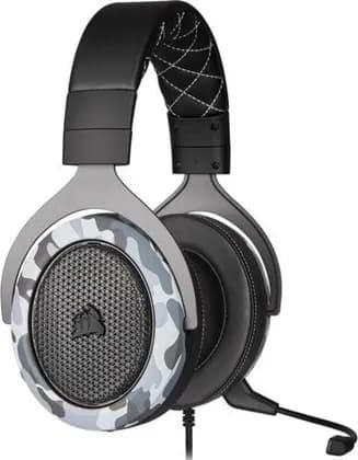 Corsair HS60 HAPTIC Stereo Gaming Headset With Haptic Bass, Noise-Cancelling Unidirectional Microphone, 50mm Neodymium Audio Drivers, Black/Blue | CA-9011225-EU