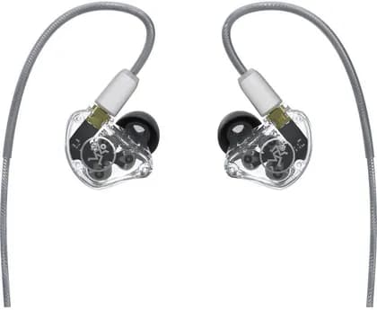Mackie MP-320 Triple Dynamic Driver In-Ear Monitors, Precision 3-Way Crossover, Detachable Shielded Braided Cable, Low-Profile Design, Clear | MP-320