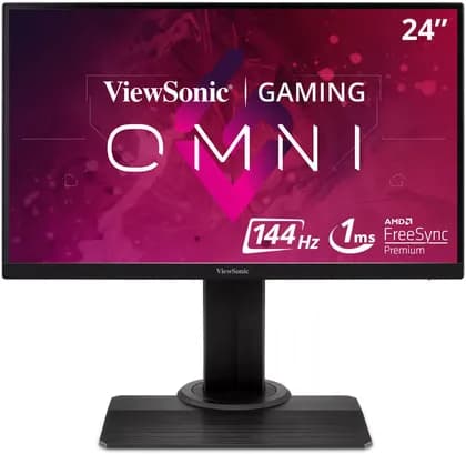 ViewSonic XG2405 Gaming Monitor, 24" IPS Display, FHD Resolution, 144Hz Refresh Rate, 1ms (MPRT) Response Time, AMD FreeSync Premium Technology, 16.7m Color Display, Black | XG2405