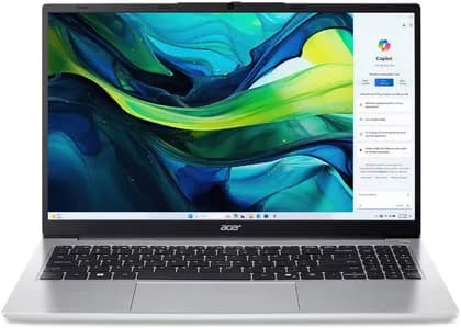 Acer Aspire Lite Laptop, 15.6" FHD ComfyView TN 60Hz Display, AMD Ryzen 5 6600H, 8GB RAM, 512GB SSD, AMD Radeon 660M Graphics, English-Arabic Keyboard, Win11, Silver | NX.JCBEM.001