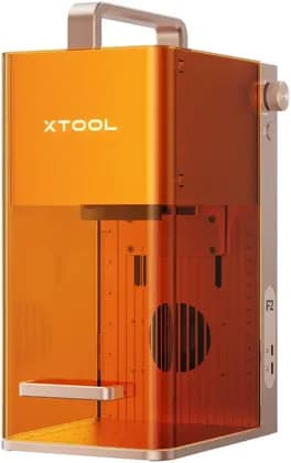 xTool F2 5W IR & 15W Diode Portable Dual Laser Engraver, Built In 50MP Camera, Bundle Includes Slide Extension, RA3 4 In 1 Rotary, Desktop Air Purifier, Orange | F2 Deluxe Bundle