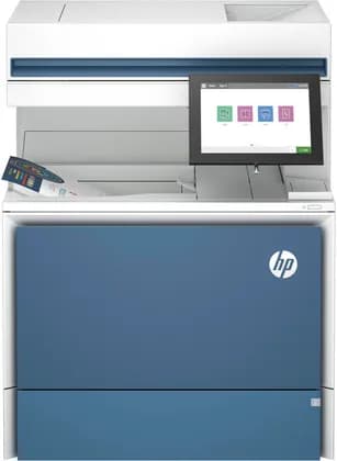 HP Color LaserJet Enterprise MFP 6800dn Laser Printer, Print, Copy, Scan, Fax, Up to 55ppm Print Speed, Up to 1200 x 1200 DPI Resolution, 8" Display with Touchscreen, White | 6QN35A