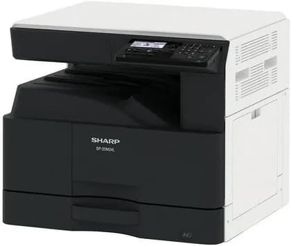SHARP BP-20M24L Multifunctional Printer, 5-Line LCD Control Panel Display, 24 PPM Print Speed, 600x600 DPI Print Resolution, Up to 1850 Sheets Max Paper Capacity, Gray | BP-20M24L