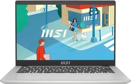 MSI Modern 14 C13M Laptop, 14" FHD 60Hz IPS Display, Tiger Lake i5-1335U, 8GB RAM, 512GB SSD, Iris Xe Graphics, Windows 11 Home, Arabic - English Keyboard, Urban Silver | 9S7-14J111-433