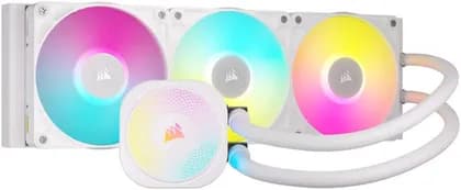 Corsair iCUE LINK TITAN 360 RX RGB AIO Liquid CPU Cooler, Compatible With Intel Socket LGA 1851, 1700, AMD AM5, AM4, Addressable RGB, Extreme Cooling Performance, White | CW-9061021-WW