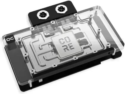 Alphacool Core RTX 5080 EPIC-X Water Block with Backplate, Full-Cover Chrome Copper Cooler, 7x aRGB LEDs, PNY RTX 5080/5070 Ti EPIC-X RGB OC Triple Fan Compatible | 14740
