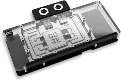 Alphacool Core RTX 5080/5070 Ti Solid Core Water Block with Backplate, Full-Cover Chrome Copper Cooler, 10x aRGB LEDs, Zotac RTX 5080/5070Ti Solid Core OC Compatible | 14845