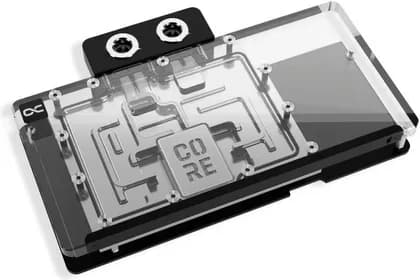 Alphacool Core RX 9070 XT Aorus Elite GPU Water Block with Backplate, Chrome Copper Full-Cover Cooler, aRGB Lighting, Gigabyte Radeon RX 9070 XT Elite Compatible | 14780
