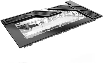 Alphacool Apex Distro Plate Y60 for HYTE Case w/ VPP/D5 Apex PWM Pump, Acrylic 300ml Reservoir, 11x aRGB LEDs, 8x G1/4" Threads, 340L/h Flow, 4.25m Head, PC Water Cooling | 13848