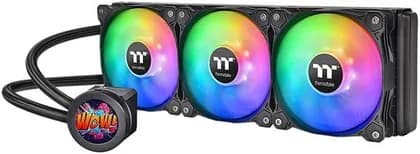 Thermaltake Floe Ultra 360 RGB AIO Liquid CPU Cooler, 2.1” TFT-LCD Display, 3200 RPM Motor Speed, 3x120mm Fans, 76.98 CFM Airflow, 4.56W Power, LGA 2066/2011,AMD AM5 AM4/AM3+Black | CL-W350-PL12SW-A