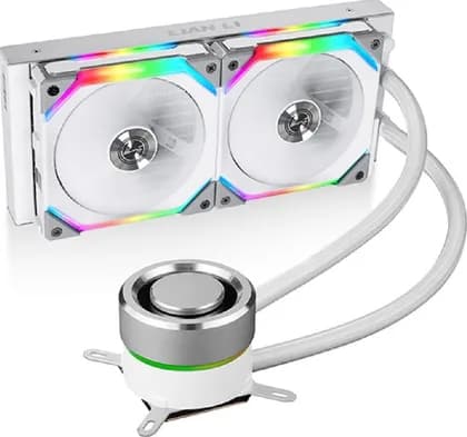 Lian Li Galahad 240 AIO SL Edition Case Fan, 800-1900 RPM Fan Speed, 58.54CFM Airflow, 32.dB Noise, Fluid Dynamic Bearing, Noise Level, White | G89.GA240SLA