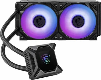 MSI MPG CORELIQUID K240 AIO Liquid CPU Cooler, 2.4" LCD Display 240mm Radiator, Dual 120mm TORX Fan 4.0 w/ ARGB Lighting controlled | CORELIQUID-K240