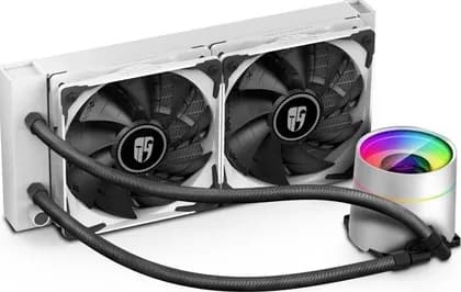Deepcool Castle 240EX RGB AIO CPU Liquid Cooler, Aluminum - White | DP-GS-H12W-CSL240EXWH