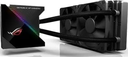 ASUS ROG Ryujin 240 RGB AIO Liquid CPU Cooler 240mm Radiator (Dual 120mm 4-pin Noctua iPPC PWM Fans) with LIVEDASH OLED Panel and FanXpert Controls | 90RC0030-M0UAY0