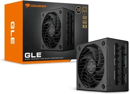 Cougar GLE 1200 Power Supply, 1200W Power, 80 PLUS Gold Efficiency, ATX 3.1 Certified , Japanese Capacitors, Hydro Dynamic Bearing Fan, Fully Modular, Black | 31GF120005P01