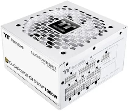 Thermaltake TOUGHPOWER GT 1000W Fully Modular Power Supply, 1000W Power, 80 PLUS Gold Efficiency, Active PFC, 120cm Hydraulic Bearing Fan, ATX 3.1 Ready, White | PS-TPT-1000FNFAGK-W