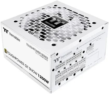 Thermaltake TOUGHPOWER GT 1200W Fully Modular Power Supply, 1200W Power, 80 PLUS Gold Efficiency, Active PFC, 120mm Hydraulic Bearing Fan, ATX 3.1 Ready, White | PS-TPT-1200FNFAGK-W