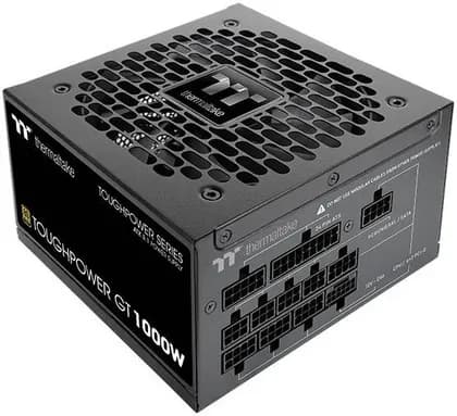 Thermaltake TOUGHPOWER GT 1000W Fully Modular Power Supply, 1000W Power, 80 PLUS Gold Efficiency, Active PFC, 120cm Hydraulic Bearing Fan, ATX 3.1 Ready, Black | PS-TPT-1000FNFAGK-3