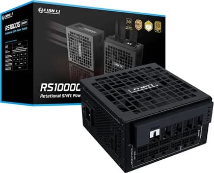 Lian Li RS Rotational Shift Fully Modular Power Supply, 1000W Power, 80 Plus Gold Efficiency, 135mm Cooling Fan, German EPCOS Industrial-Grade Capacitors, ATX 3.1 Ready, Black | RS1000G.BH00