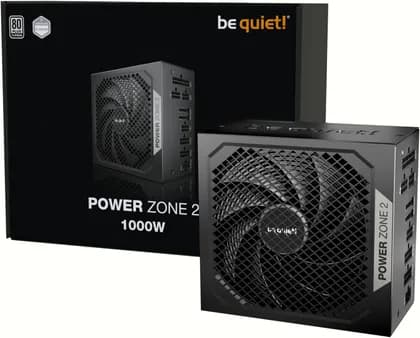 Be Quiet! POWER ZONE 2 Fully Modular Power Supply, 1000W Power Supply, 80 PLUS Platinum Efficiency, PCIe 5.1 / ATX 3.1 Compatibility, 140 mm Pure Wings 3 Fan, Black | BP008UK