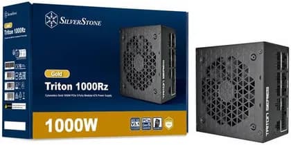 SilverStone Triton 1000Rz Full Modular Power Supply, 1000W Power, Cybenetics Gold, Single 120mm FDB Fan, Active PFC, Japanese Electrolytic Capacitors, ATX Form Factor, Black | SST-TR1000R-GM