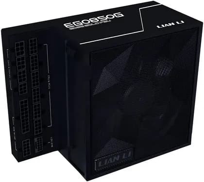 Lian-Li EDGE GOLD Fully Modular Power Supply, 850W Power, 80 PLUS Gold Efficiency, 120mm FDB Fan Type, Active PFC, ATX 3.1 Form Factor, 2000 RPM Fan Speed, Black | G9P.EG0850G.B000.UK