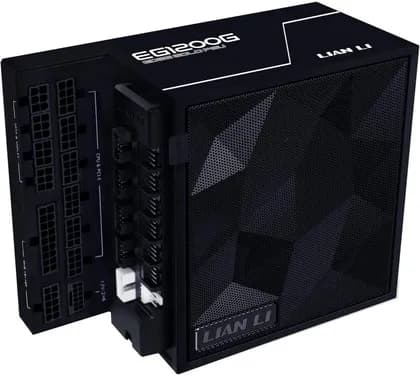 Lian-Li EDGE GOLD Fully Modular Power Supply, 1200W Power, 80 PLUS Gold Efficiency, 120mm FDB Fan Type, Active PFC, ATX 3.1 Form Factor, 2400 RPM Fan Speed, Black | G9P.EG1200G.BH00.UK