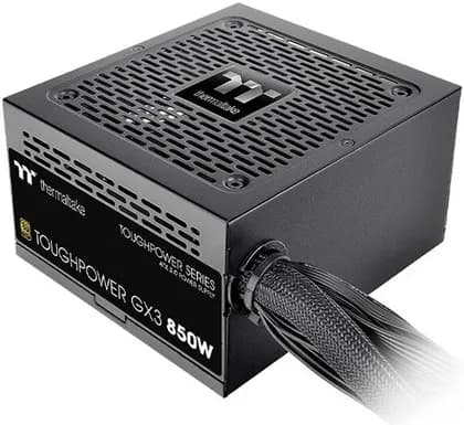 Thermaltake Toughpower GX3 Non-Modular Power Supply, 850W Power, Gold Plus Efficiency, 120mm Fluid Dynamic Bearing Fan, PCIe Gen 5.0 Ready, Black | PS-TPD-0850NNFAGK-C