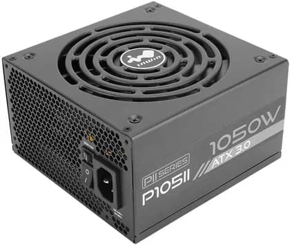 InWin P105II ATX12V V3.0 Full-Modular Power Supply, 1050W Power, 135mm FDB Fans, 80+ Platinum Efficiency, Active PFC, Zero RPM Fan Mode, SECC Material, Black | IW-PS-PII1050W