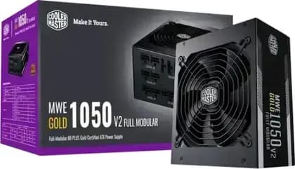 Cooler Master GX Gold 1050W V2 Fully Modular PSU Power Supply, 2200 RPM, 47-63Hz, Fan Size 140mm, Black | MPE-A501-AFCAG-UK