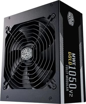 Cool Master MWE Gold 1050 V2 Full Modular Power Supply, 80 PLUS Gold Efficiency, RTX Ready, 140mm Silent Fan, Full Modular Cabling, High Temperature Resilience, Black | MPE-A501-AFCAG-3UK