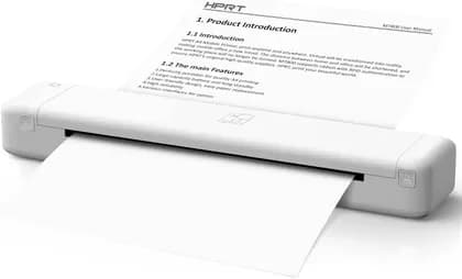 HPRT Wireless Bluetooth Small Printer MT800, Compatible with Andriod& iOS, Laptop, Computers PC,Support 8.5" X 11" US Letter & A4 Size Paper, White | MT800