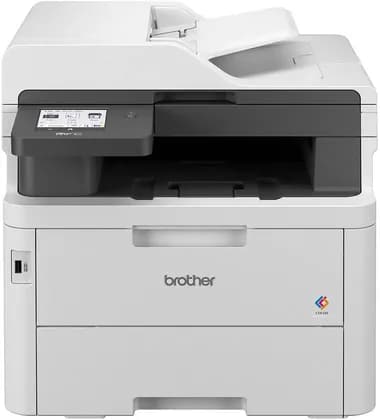 Brother MFC-L3760CDW Color Laser Printer, Print, Scan, Copy, Fax, Up to 26/27 ppm Print Speed, Up to 600 x 600 dpi Resolution, 3.5" Color Touch LCD Display, White | MFC-L3760CDW