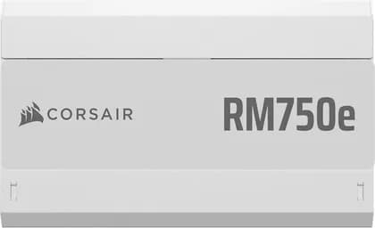 Corsair RMe Series RM750e Fully Modular Low-Noise ATX Power Supply, 750W Power, 80 PLUS Gold Efficiency, 120mm Rifle Bearing Fan, Zero RPM Fan Mode, ATX 3.1 Certified, White | CP-9020292-UK